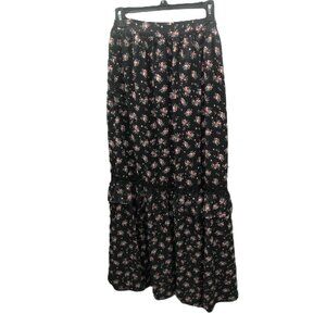 Princess Polly Black/Pink Maxi Full Length Skirt Size 6